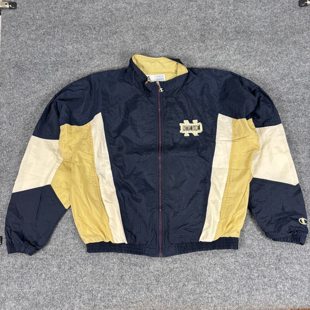 Vintage Notre Dame Large Windbreaker Full Zip